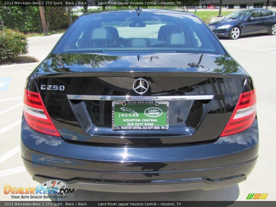 2013 Mercedes-Benz C 250 Sport Black / Black Photo #9
