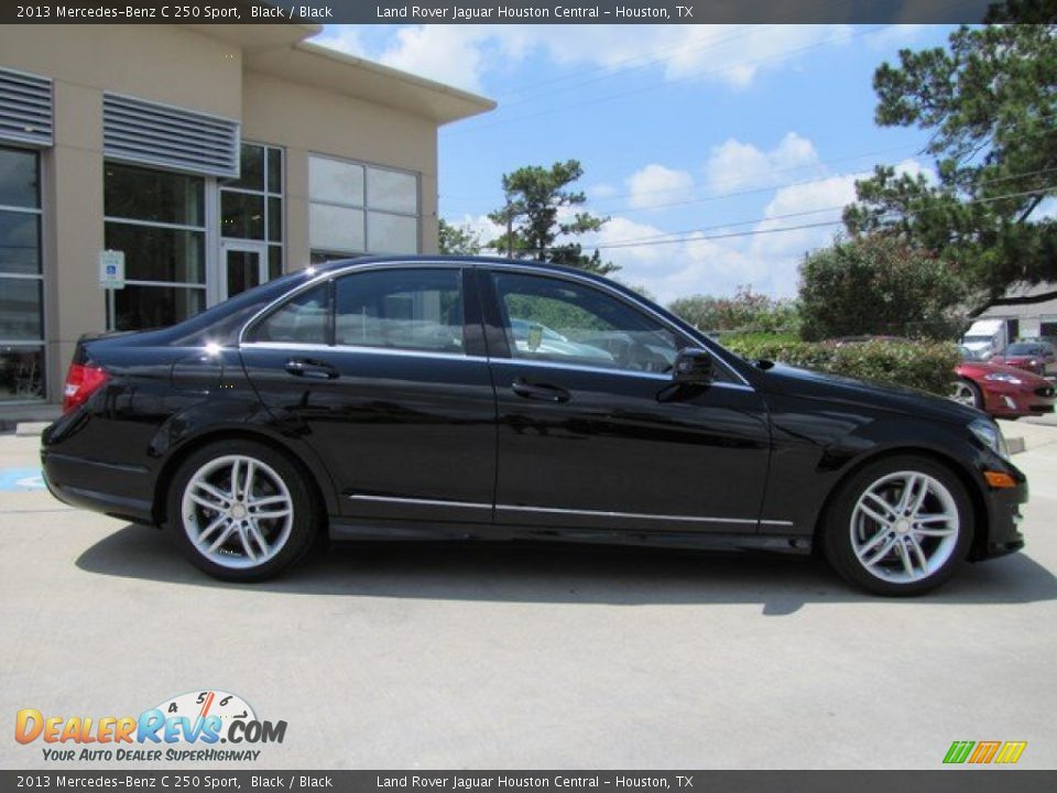 2013 Mercedes-Benz C 250 Sport Black / Black Photo #11