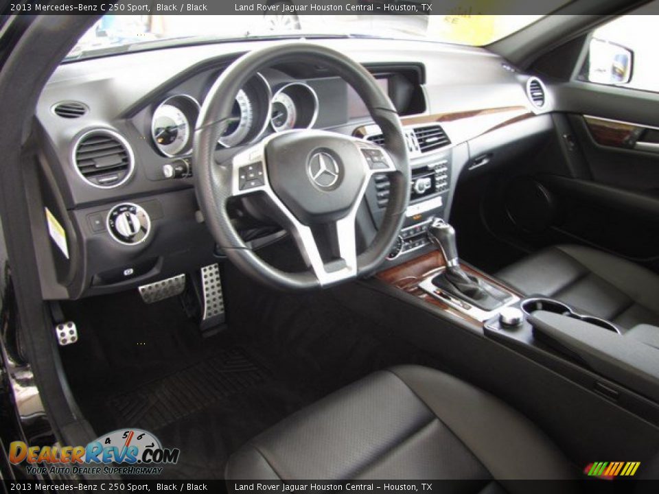 2013 Mercedes-Benz C 250 Sport Black / Black Photo #13