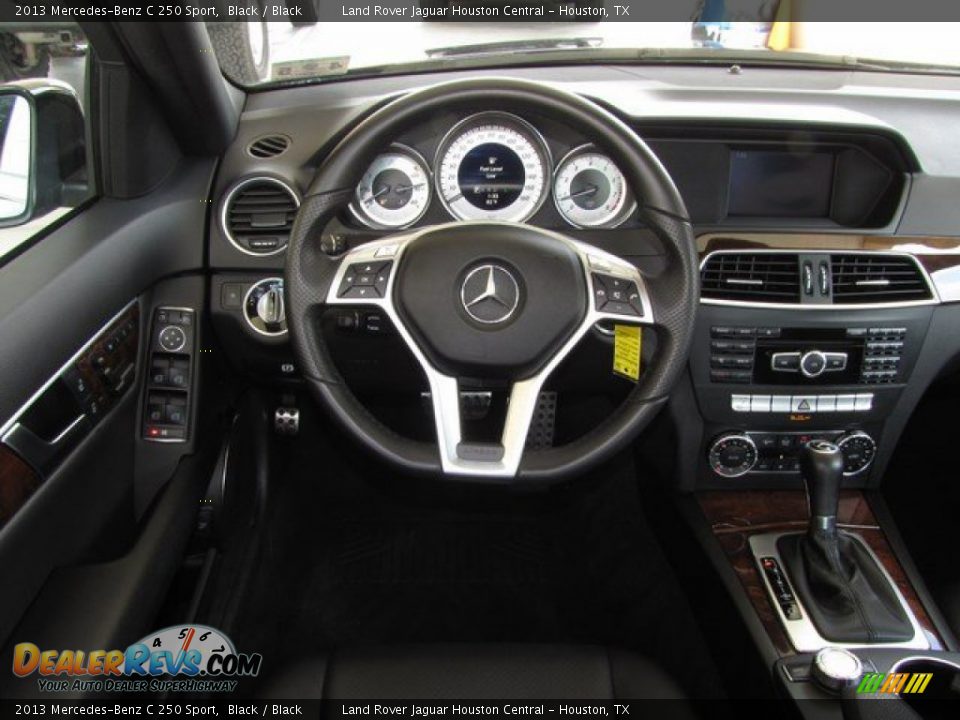 2013 Mercedes-Benz C 250 Sport Black / Black Photo #14