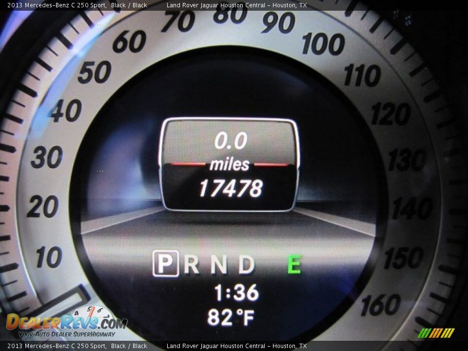 2013 Mercedes-Benz C 250 Sport Black / Black Photo #19