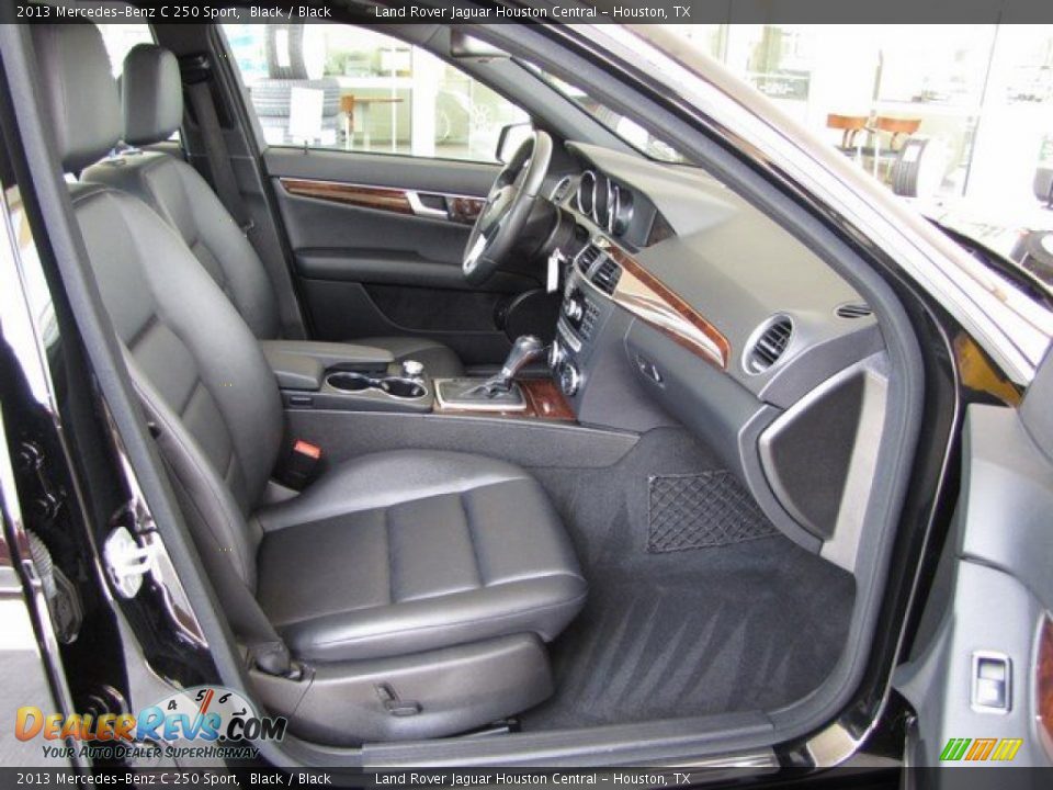 2013 Mercedes-Benz C 250 Sport Black / Black Photo #27