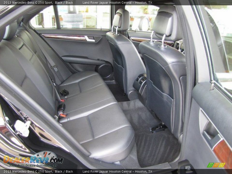 2013 Mercedes-Benz C 250 Sport Black / Black Photo #29