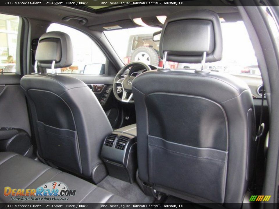 2013 Mercedes-Benz C 250 Sport Black / Black Photo #30