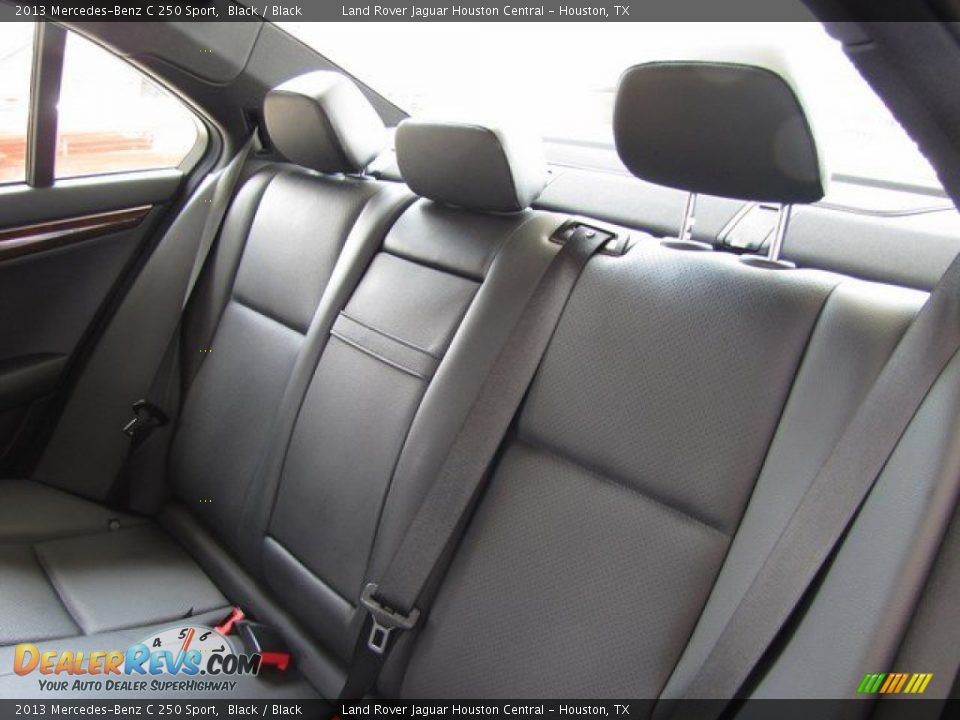 2013 Mercedes-Benz C 250 Sport Black / Black Photo #32