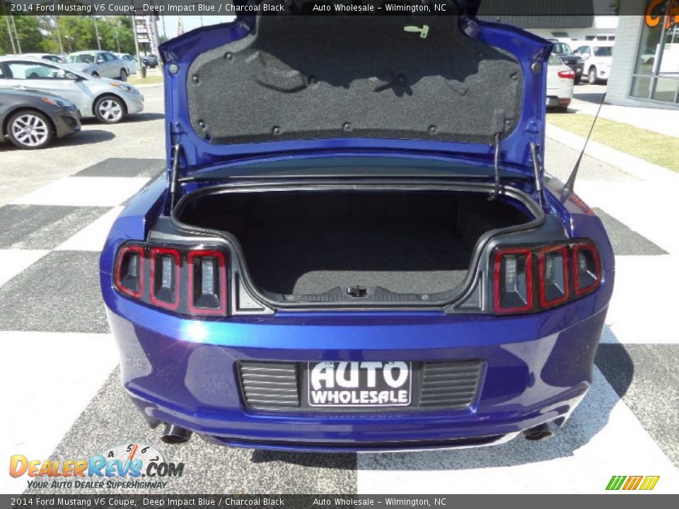 2014 Ford Mustang V6 Coupe Deep Impact Blue / Charcoal Black Photo #5