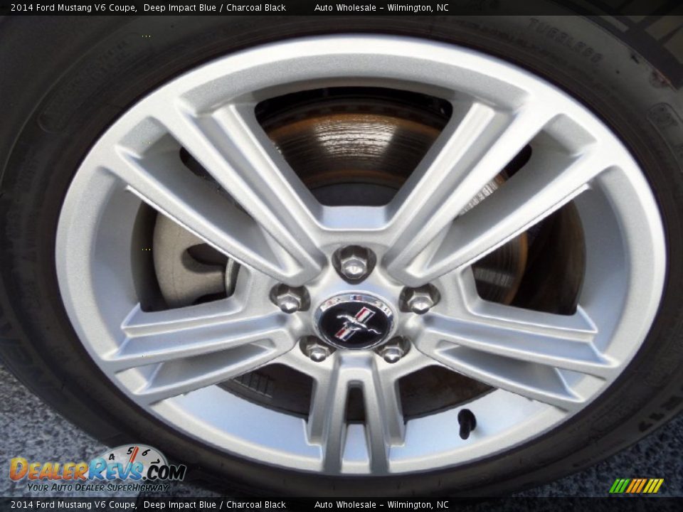 2014 Ford Mustang V6 Coupe Deep Impact Blue / Charcoal Black Photo #7