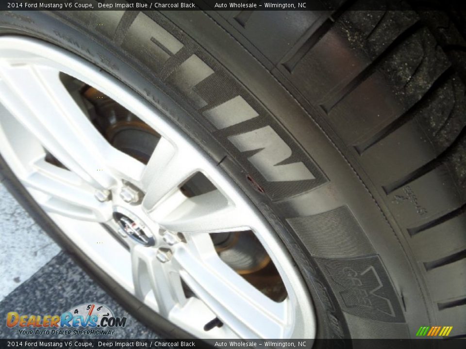 2014 Ford Mustang V6 Coupe Deep Impact Blue / Charcoal Black Photo #8