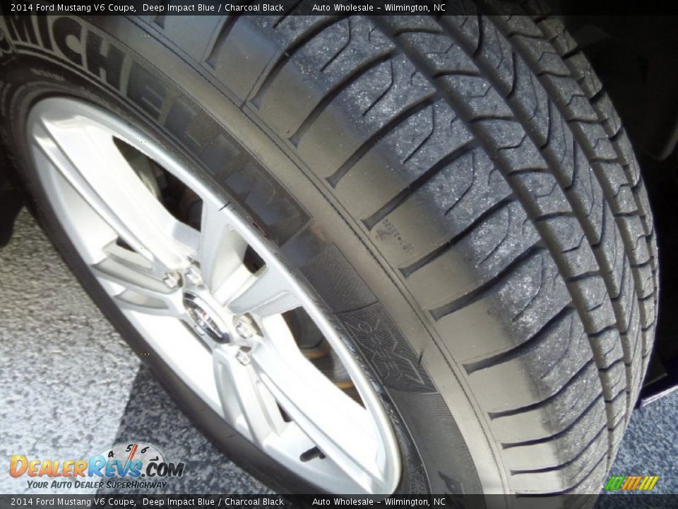 2014 Ford Mustang V6 Coupe Deep Impact Blue / Charcoal Black Photo #9