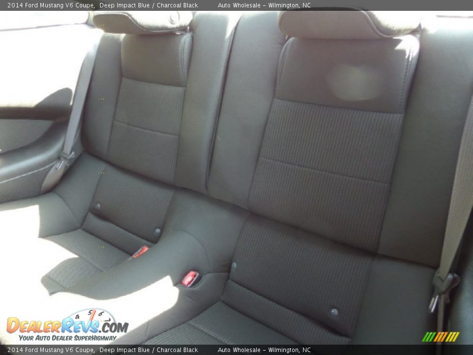 2014 Ford Mustang V6 Coupe Deep Impact Blue / Charcoal Black Photo #12