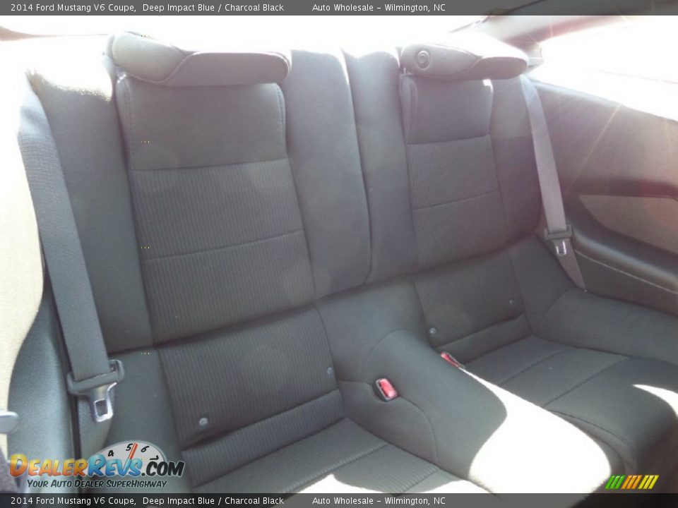 2014 Ford Mustang V6 Coupe Deep Impact Blue / Charcoal Black Photo #14