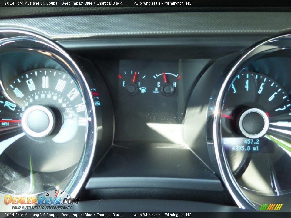 2014 Ford Mustang V6 Coupe Deep Impact Blue / Charcoal Black Photo #16