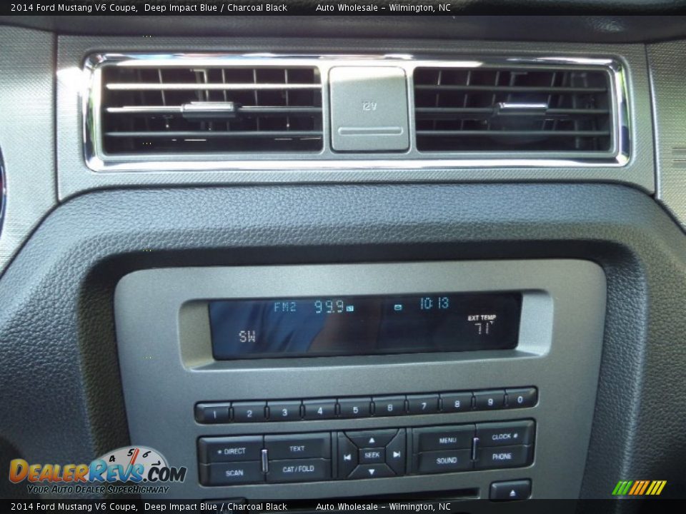 2014 Ford Mustang V6 Coupe Deep Impact Blue / Charcoal Black Photo #17