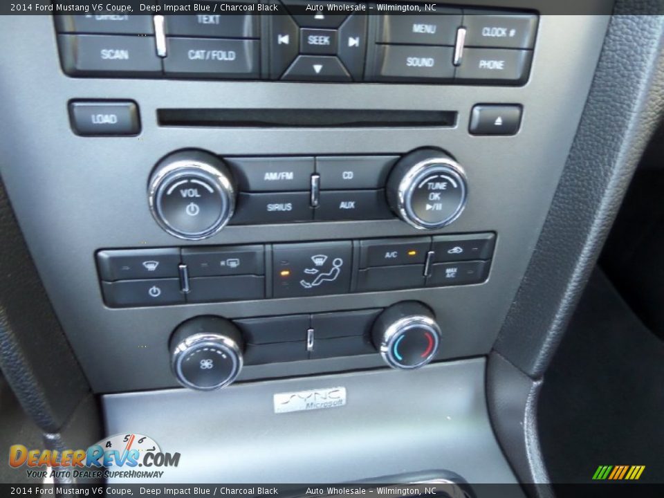 2014 Ford Mustang V6 Coupe Deep Impact Blue / Charcoal Black Photo #18