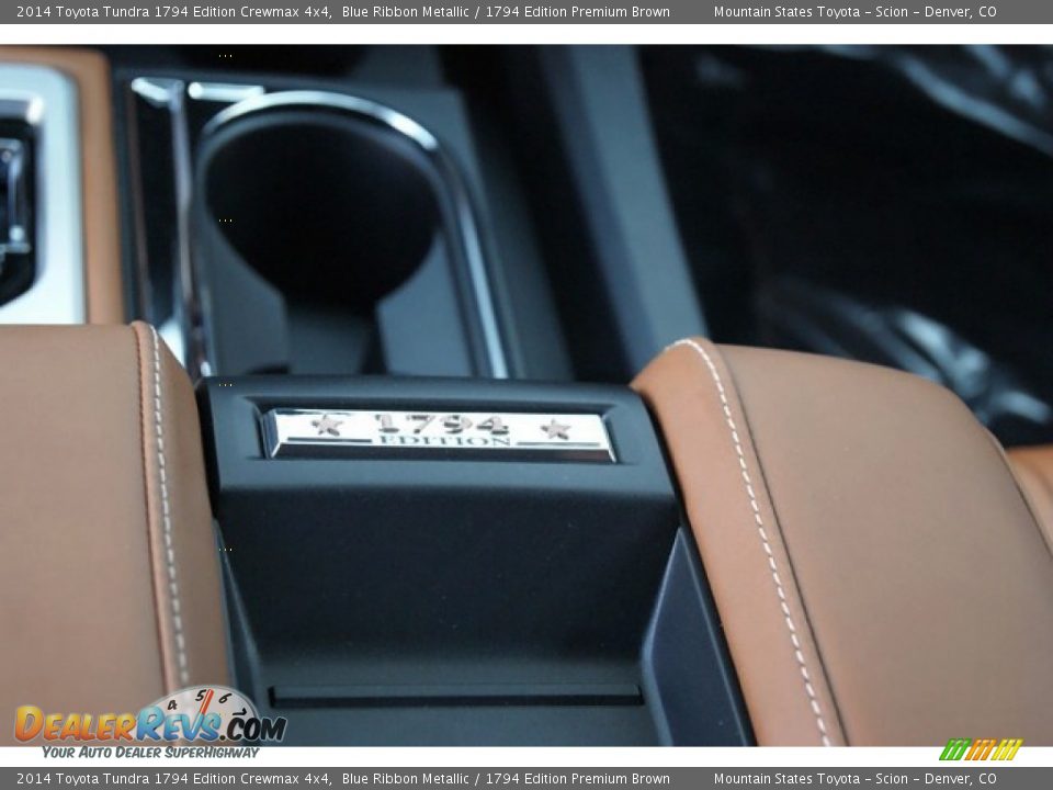 2014 Toyota Tundra 1794 Edition Crewmax 4x4 Blue Ribbon Metallic / 1794 Edition Premium Brown Photo #9