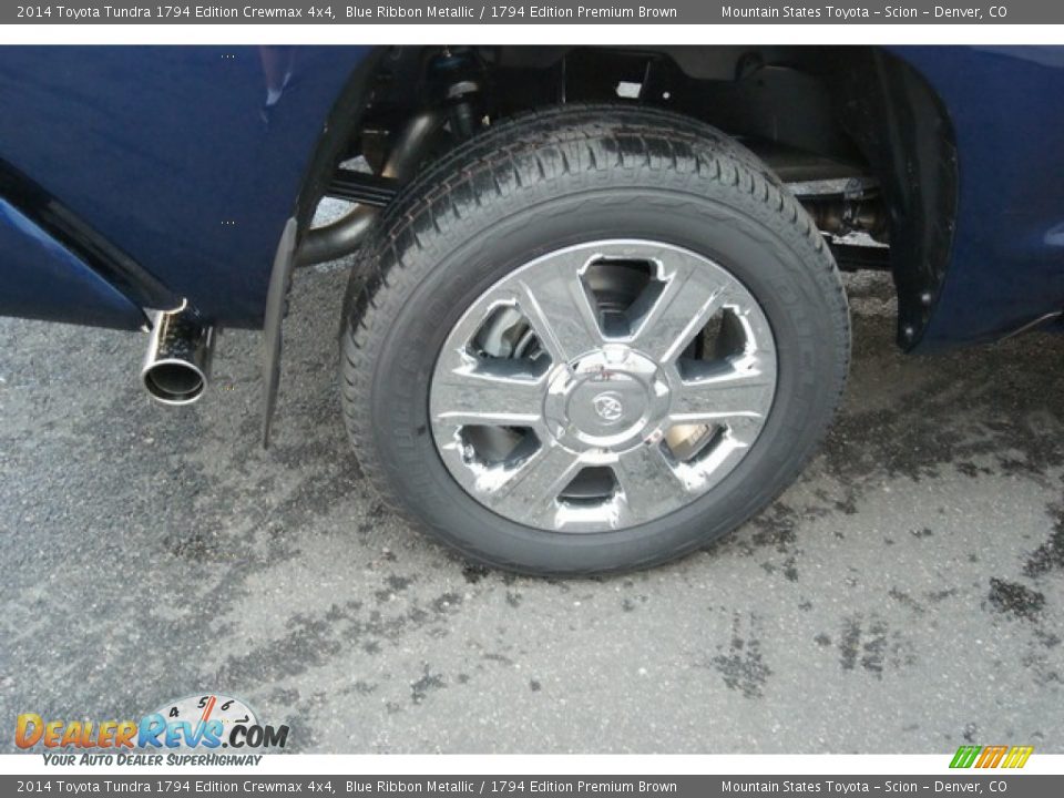 2014 Toyota Tundra 1794 Edition Crewmax 4x4 Blue Ribbon Metallic / 1794 Edition Premium Brown Photo #12