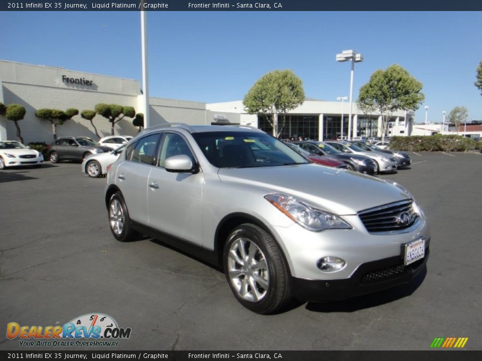 2011 Infiniti EX 35 Journey Liquid Platinum / Graphite Photo #4