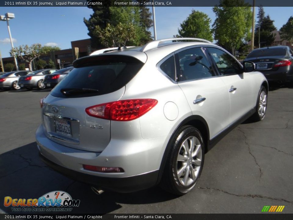 2011 Infiniti EX 35 Journey Liquid Platinum / Graphite Photo #6