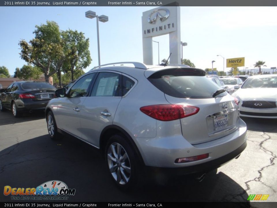 2011 Infiniti EX 35 Journey Liquid Platinum / Graphite Photo #7