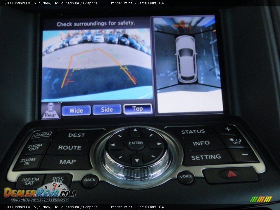 2011 Infiniti EX 35 Journey Liquid Platinum / Graphite Photo #12