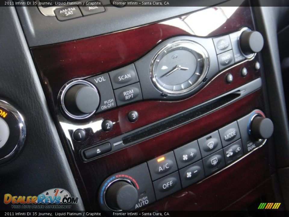 2011 Infiniti EX 35 Journey Liquid Platinum / Graphite Photo #13