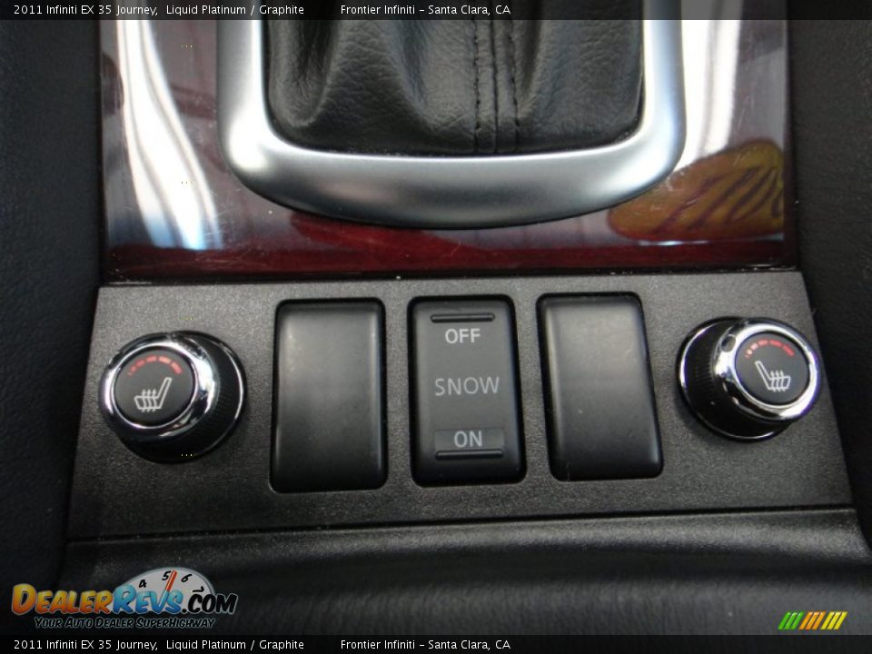 2011 Infiniti EX 35 Journey Liquid Platinum / Graphite Photo #14
