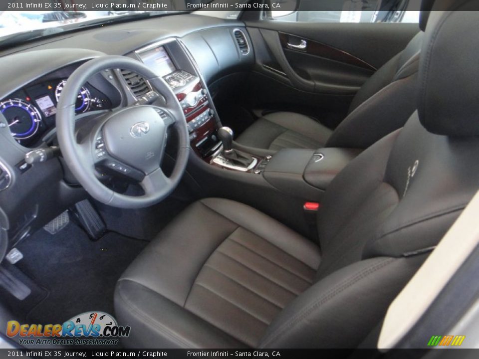 2011 Infiniti EX 35 Journey Liquid Platinum / Graphite Photo #15