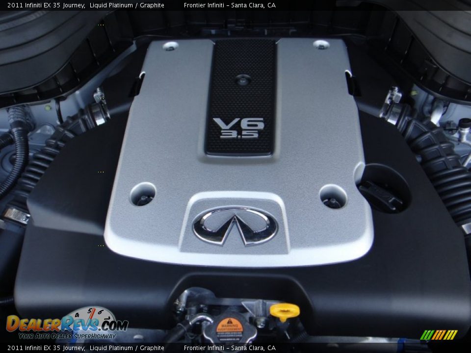 2011 Infiniti EX 35 Journey Liquid Platinum / Graphite Photo #27