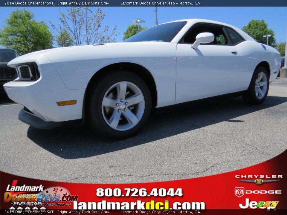 2014 Dodge Challenger SXT Bright White / Dark Slate Gray Photo #1