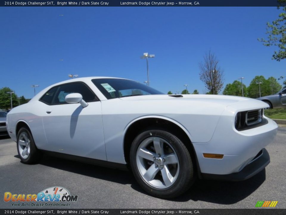 2014 Dodge Challenger SXT Bright White / Dark Slate Gray Photo #4
