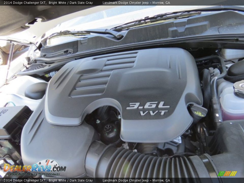 2014 Dodge Challenger SXT Bright White / Dark Slate Gray Photo #8