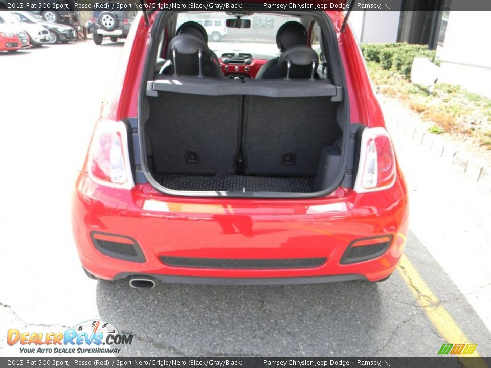 2013 Fiat 500 Sport Rosso (Red) / Sport Nero/Grigio/Nero (Black/Gray/Black) Photo #8