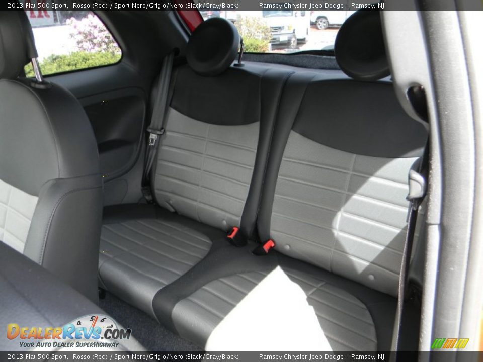 2013 Fiat 500 Sport Rosso (Red) / Sport Nero/Grigio/Nero (Black/Gray/Black) Photo #11