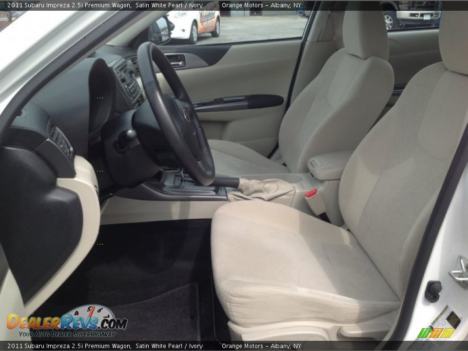 2011 Subaru Impreza 2.5i Premium Wagon Satin White Pearl / Ivory Photo #5