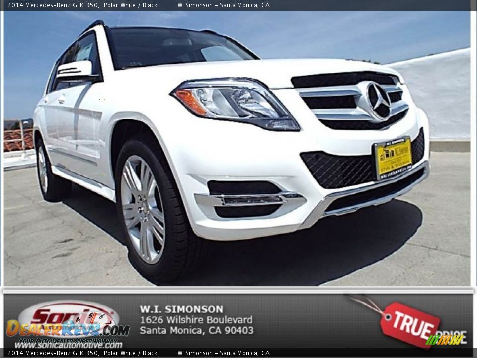 2014 Mercedes-Benz GLK 350 Polar White / Black Photo #1