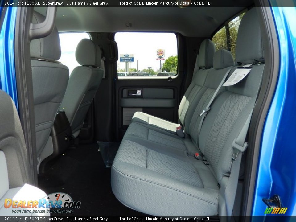 Rear Seat of 2014 Ford F150 XLT SuperCrew Photo #7