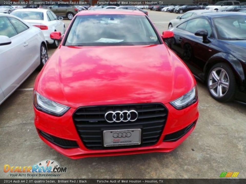 2014 Audi A4 2.0T quattro Sedan Brilliant Red / Black Photo #2