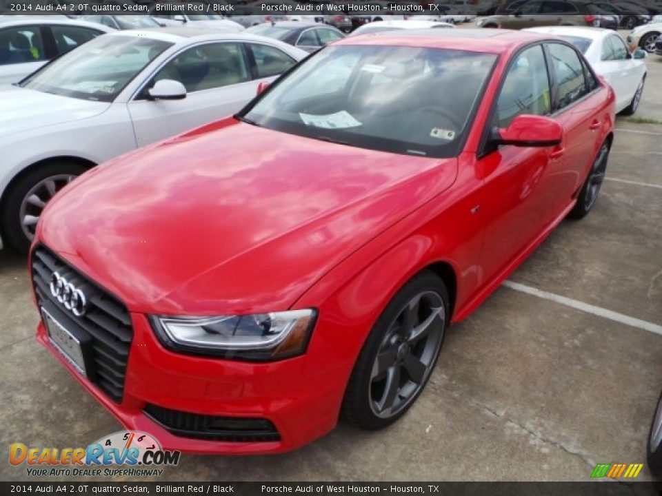 2014 Audi A4 2.0T quattro Sedan Brilliant Red / Black Photo #3