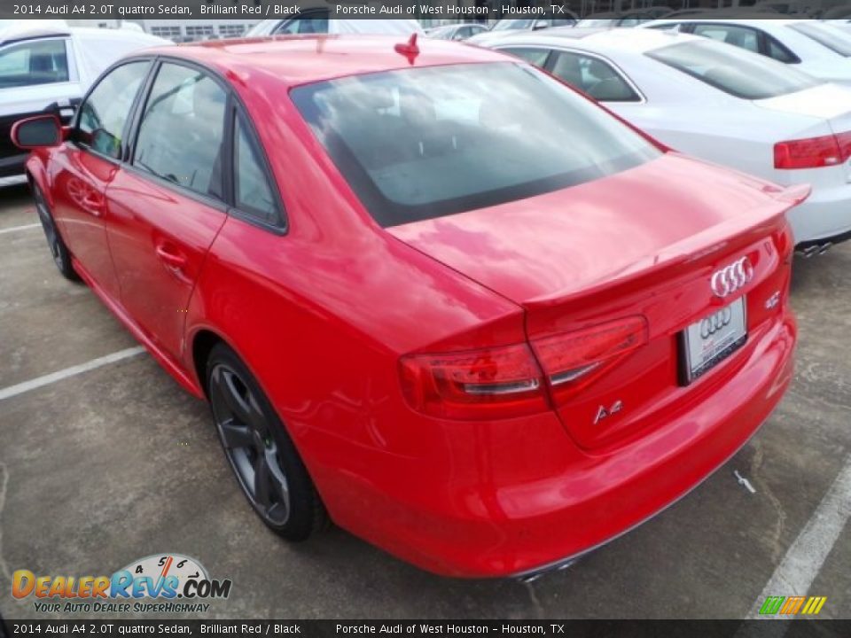 2014 Audi A4 2.0T quattro Sedan Brilliant Red / Black Photo #4