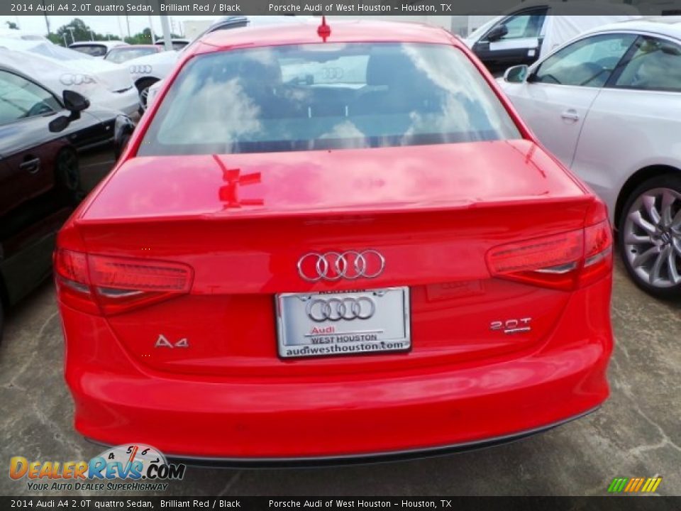 2014 Audi A4 2.0T quattro Sedan Brilliant Red / Black Photo #5