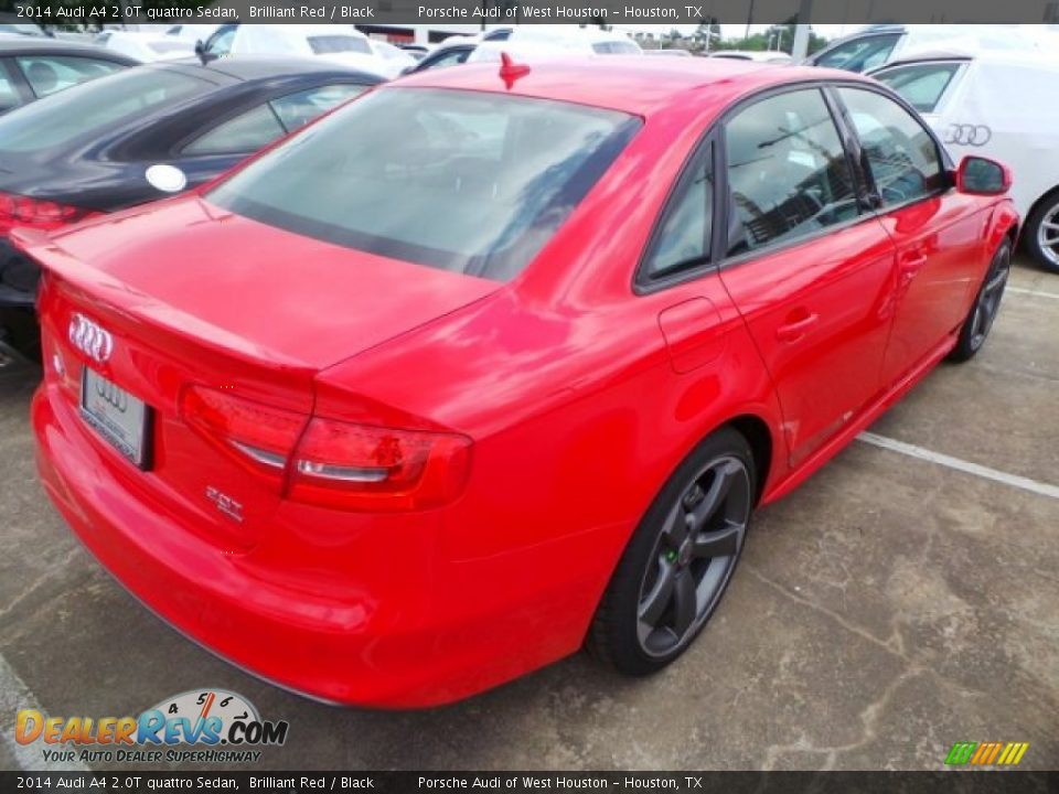 2014 Audi A4 2.0T quattro Sedan Brilliant Red / Black Photo #6