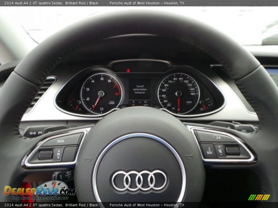 2014 Audi A4 2.0T quattro Sedan Brilliant Red / Black Photo #22