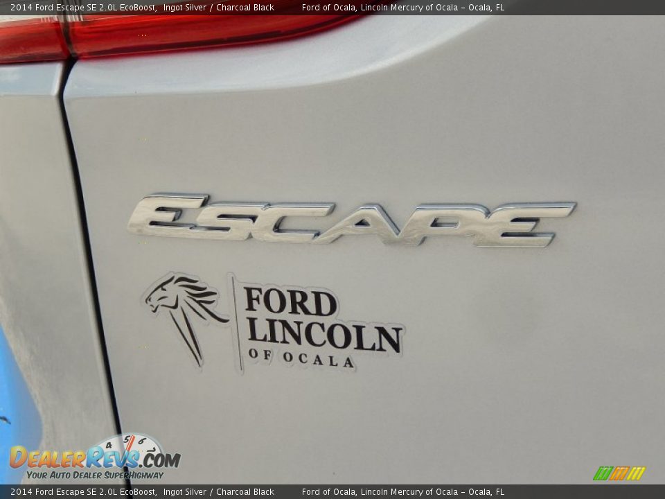 2014 Ford Escape SE 2.0L EcoBoost Ingot Silver / Charcoal Black Photo #4