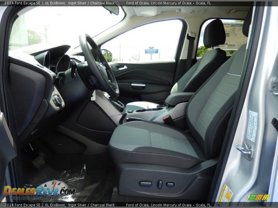 2014 Ford Escape SE 2.0L EcoBoost Ingot Silver / Charcoal Black Photo #6