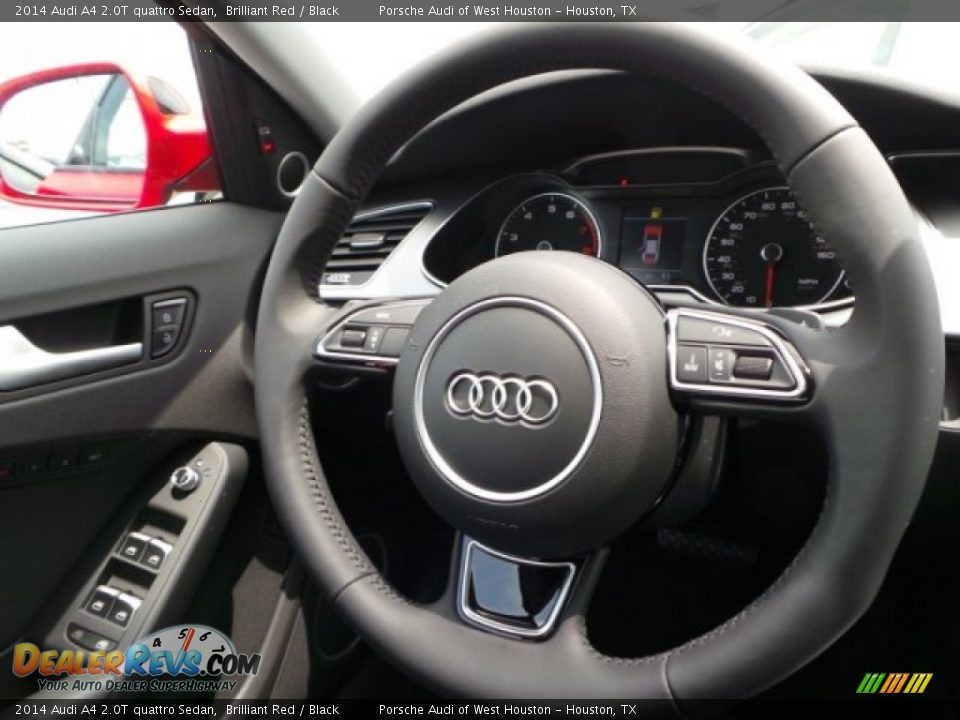 2014 Audi A4 2.0T quattro Sedan Brilliant Red / Black Photo #27