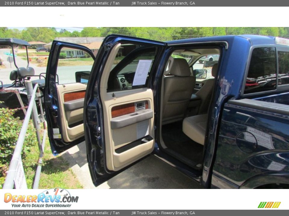 2010 Ford F150 Lariat SuperCrew Dark Blue Pearl Metallic / Tan Photo #12