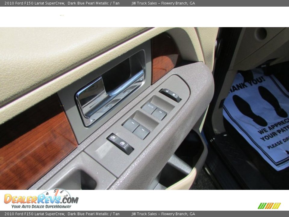 2010 Ford F150 Lariat SuperCrew Dark Blue Pearl Metallic / Tan Photo #15