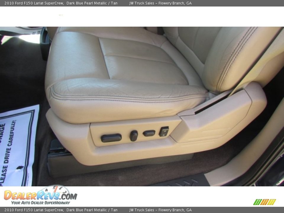 2010 Ford F150 Lariat SuperCrew Dark Blue Pearl Metallic / Tan Photo #16