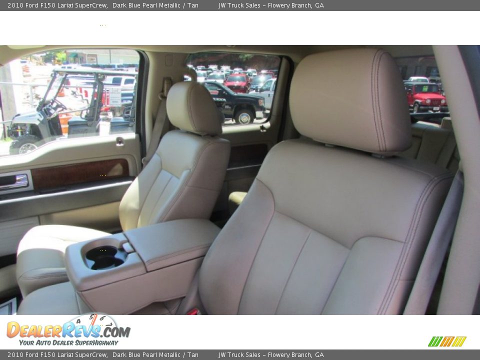 2010 Ford F150 Lariat SuperCrew Dark Blue Pearl Metallic / Tan Photo #17