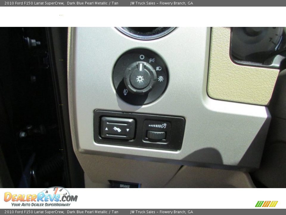 2010 Ford F150 Lariat SuperCrew Dark Blue Pearl Metallic / Tan Photo #21
